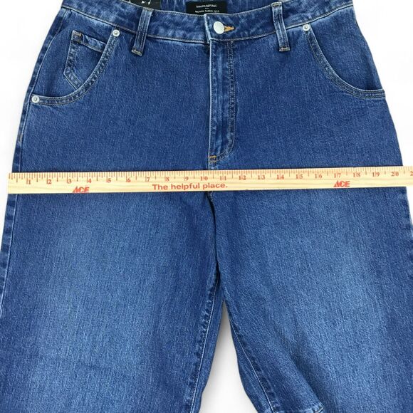 Banana Republic Barrel Jeans Womens sz 28 /6 Mid Rise Medium Wash Stretch NEW - Picture 5 of 16